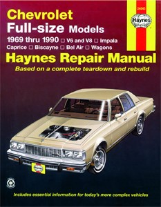 Haynes Reparationshandbok, Chevrolet Full-size Sedans, Universal
