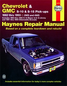 Haynes Reparationshandbok, Chevrolet S10 &amp; S-15, Oldsmobile, Universal