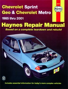 Haynes Reparasjonsh&#229;ndbok, Chevrolet Sprint &amp; Geo Metro, Universal