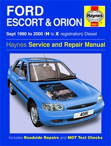 Bilde av Haynes Reparasjonshåndbok, Ford Escort & Orion Diesel, Universal, 4081