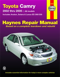 Haynes Reparationshandbok, Toyota Camry, Avalon, Universal
