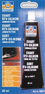 Svart RTV Silikon 80 ml Universal