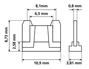 Low Profile Mini Plug In Fuses, Universal