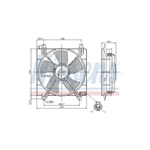 Ventilator, motorkj&#248;ling, H&#248;yre, Venstre