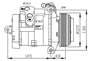 Bilde av Kompressor, Klimaanlegg, Bmw X5 [e53], 64526909628, 64526921651, 64529158039, 6909628, 6921651, 9158039