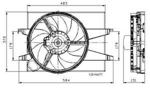 Ventilator, motorkj&#248;ling