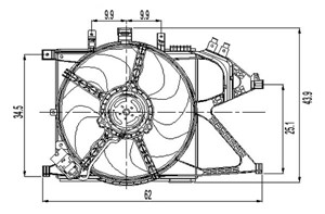 Ventilator, motorkj&#248;ling