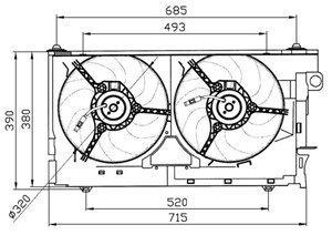 Ventilator, motorkj&#248;ling, H&#248;yre