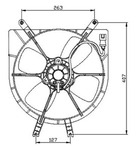 Ventilator, motorkj&#248;ling