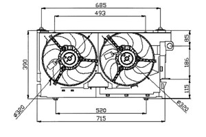 Ventilator, motorkj&#248;ling