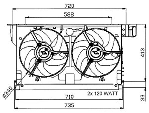 Ventilator, motorkj&#248;ling