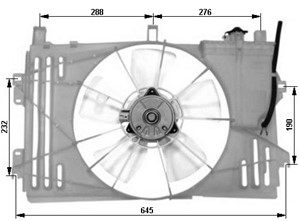 Ventilator, motorkj&#248;ling