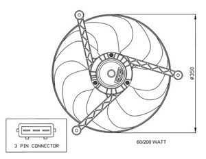 Ventilator, motorkj&#248;ling