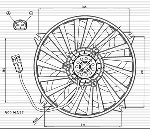 Ventilator, motorkj&#248;ling