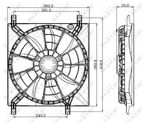 Ventilator, motorkj&#248;ling