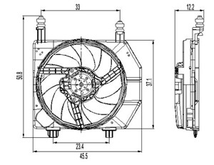 Ventilator, motorkj&#248;ling