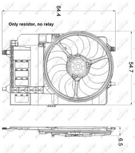 Ventilator, motorkj&#248;ling