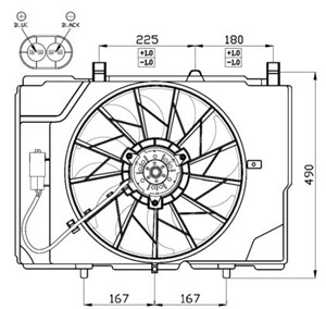 Ventilator, motorkj&#248;ling