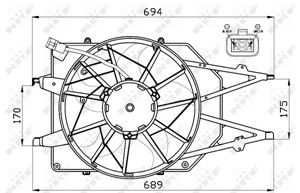 Ventilator, motorkj&#248;ling