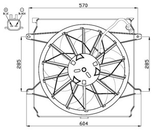 Ventilator, motorkj&#248;ling