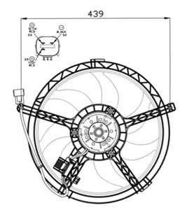 Ventilator, motorkj&#248;ling