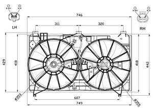 Ventilator, motorkj&#248;ling