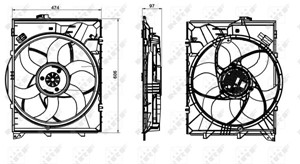 Ventilator, motorkj&#248;ling