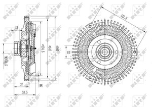 Clutch, radiatorventilator