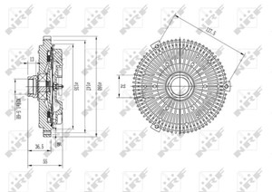 Clutch, radiatorventilator