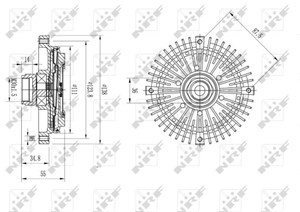 Clutch, radiatorventilator