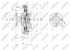 Clutch, radiatorventilator