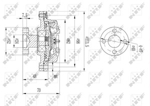 Clutch, radiatorventilator