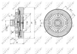 Clutch, radiatorventilator