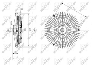 Clutch, radiatorventilator