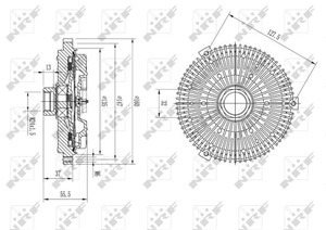 Clutch, radiatorventilator