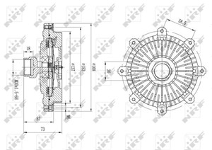 Clutch, radiatorventilator