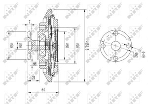 Clutch, radiatorventilator