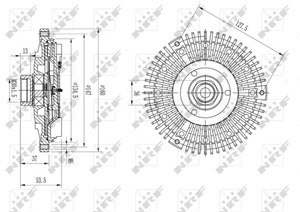 Clutch, radiatorventilator