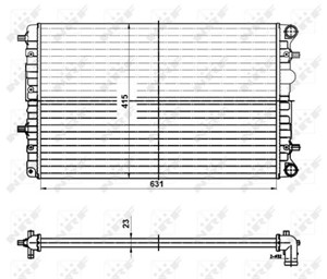 Radiator, motorkj&#248;ling