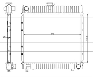 Radiator, motorkj&#248;ling