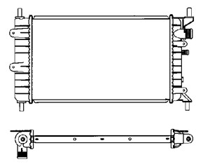 Radiator, motorkj&#248;ling