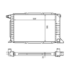 Kylare motorkylning ford transit buss transit flak/chassi transit skåp 97VB8005AD