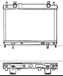 Radiator, motorkj&#248;ling