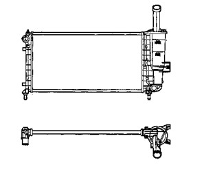 Radiator, motorkj&#248;ling