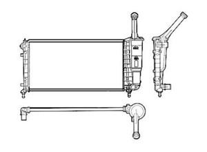 Radiator, motorkj&#248;ling