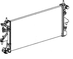 Radiator, motorkj&#248;ling