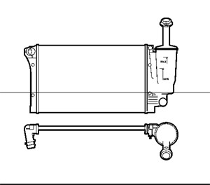 Radiator, motorkj&#248;ling