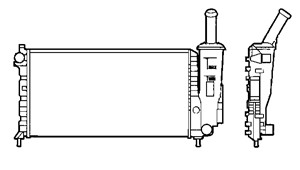 Radiator, motorkj&#248;ling