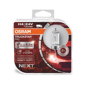 Halogenp&#230;re OSRAM TRUCKSTAR PRO H4 P43t