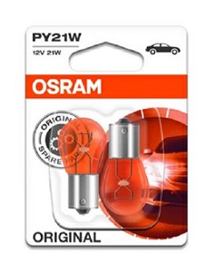 Lysp&#230;re OSRAM ORIGINAL PY21W BAU15s, Bak, Foran, Foran eller bak, Kj&#248;ret&#248;y bakd&#248;r, Sideinstallasjon, St&#248;tfanger